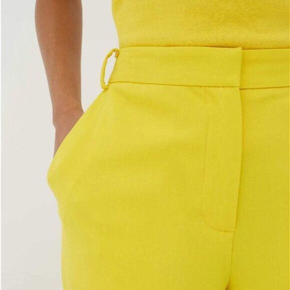 CHINTI & PARKER NWOT Wool Twill Cropped Trousers in Yellow - Picture 4 of 14